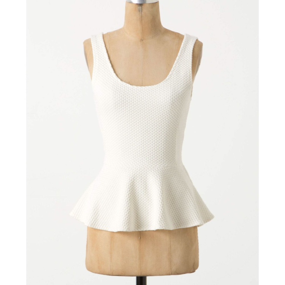 Anthropologie Ganni Peplum Top Size Small